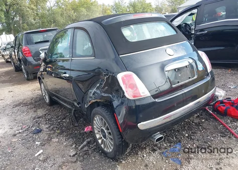 2013 Fiat 500C Lounge from USA, damaged, VIN 3C3CFFER3DT550411